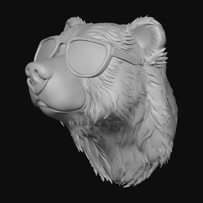 3D model for Retro Cool Bear