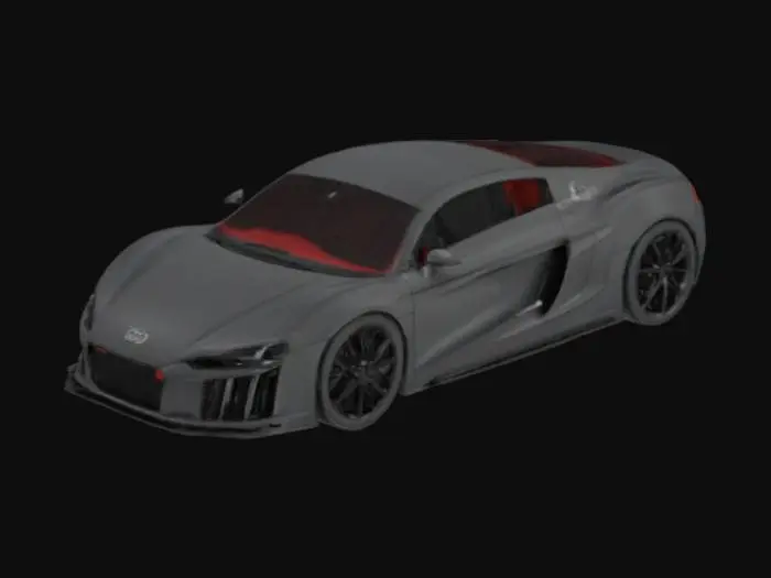 3D model for a Luxury car black in 3D audi like
