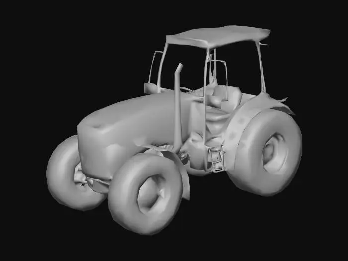 3D model for Tractor Illustration