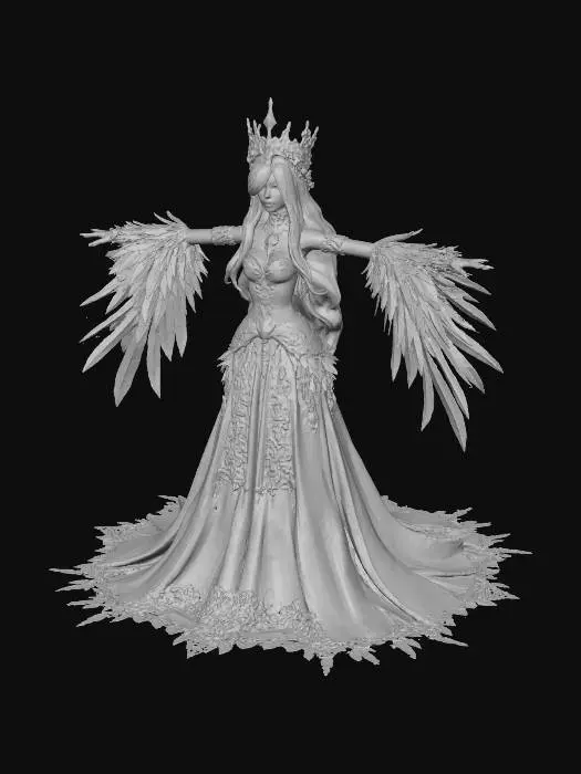 3D model for Raven Queen