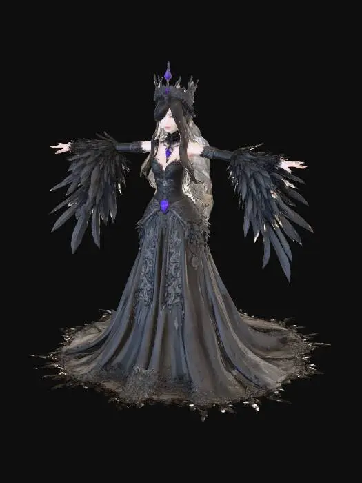 3D model for Raven Queen
