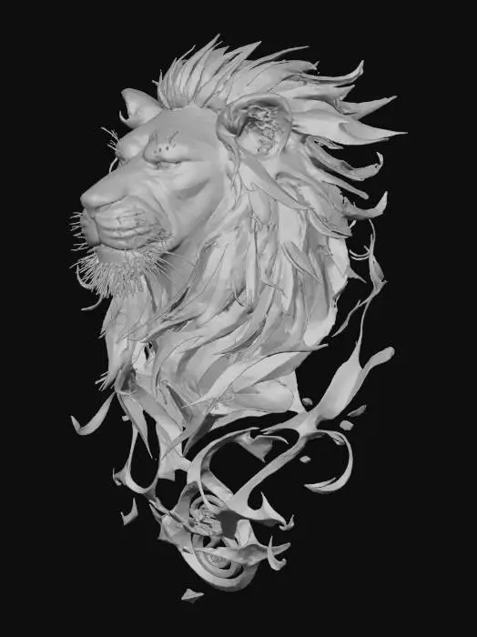 3D model for Lion's Pride Emblem