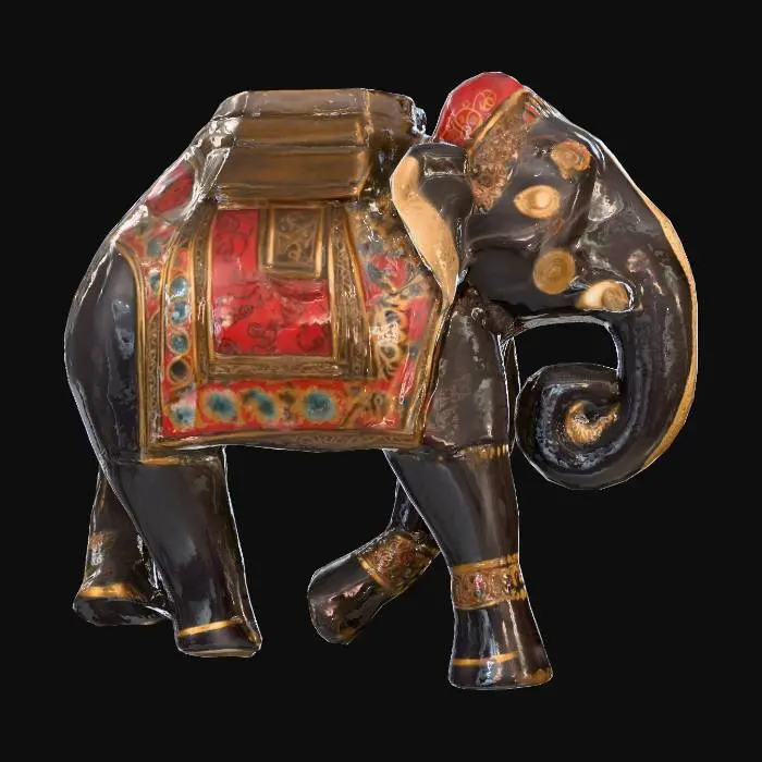 3D model for Majestic Painted Elephant
