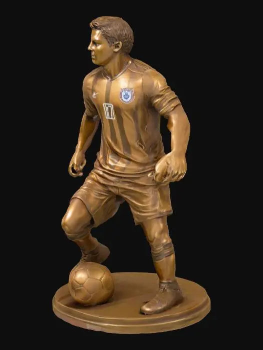3D model for Bronze Footballer Statue