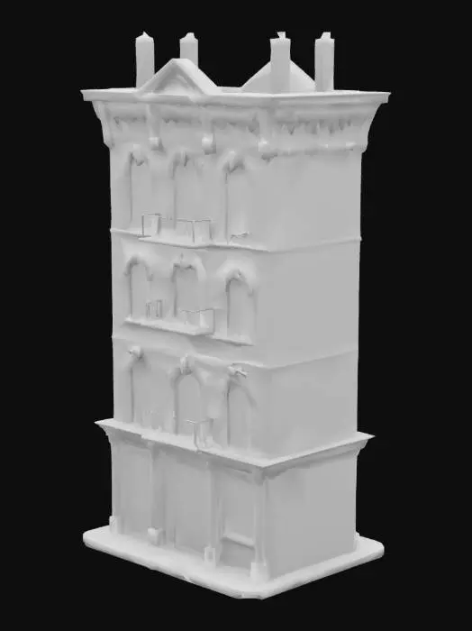 3D model for 1850s 6th floors building