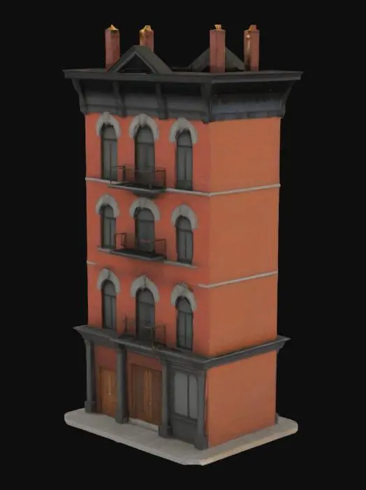 3D model for 1850s 6th floors building