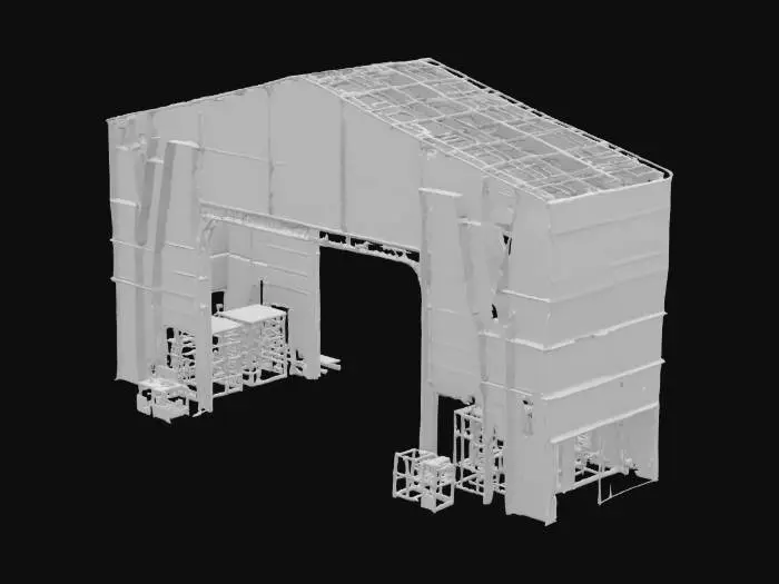 3D model for industrial hangar
