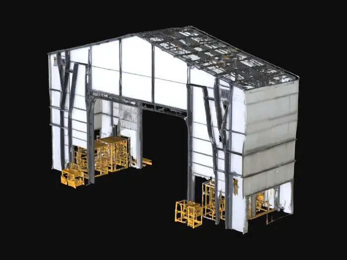 3D model for industrial hangar