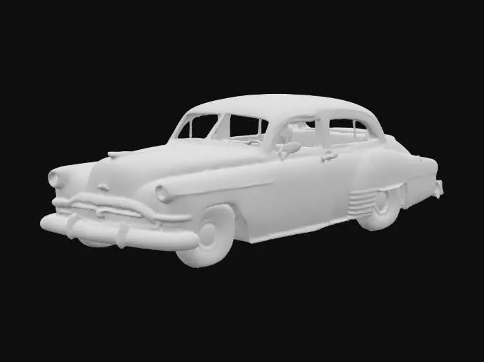 3D model for rusty abandoned damage car