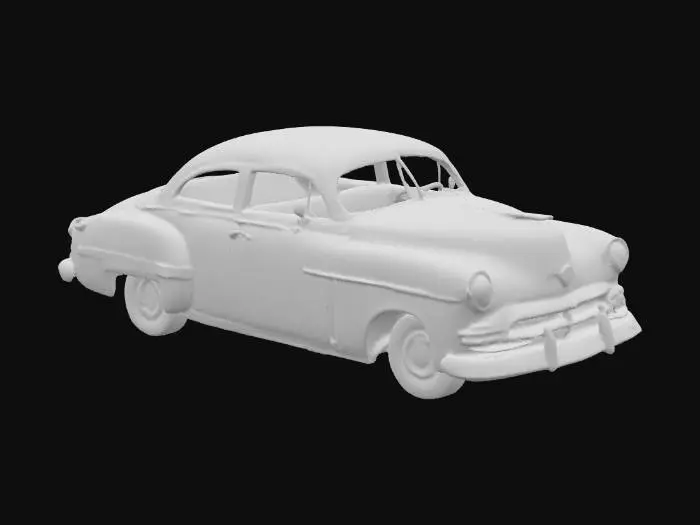 3D model for urban rusty abandoned damage car