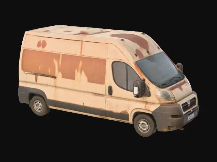 3D model for rusty  fiat ducato
