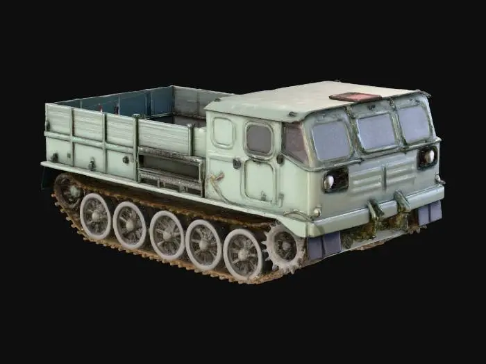 3D model for Tracked Vehicle in Park.