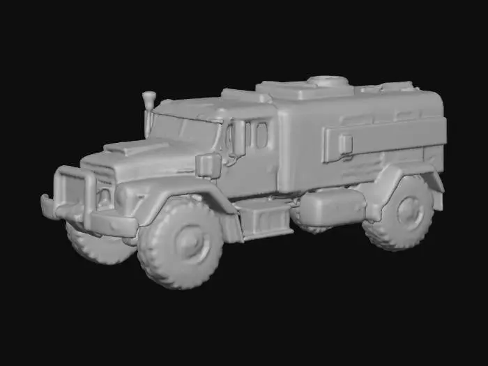 3D model for sci fi rusty lorry 6x6