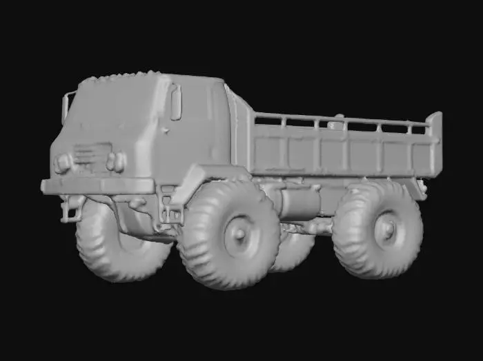 3D model for sci fi rusty lorry 6x6