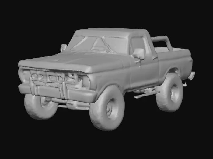 3D model for rusty pickup ford bronco 