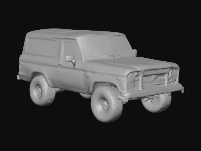 3D model for rusty pickup ford bronco 