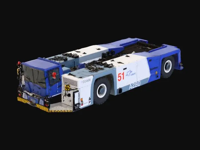 3D model for Airport Tug at Frankfurt