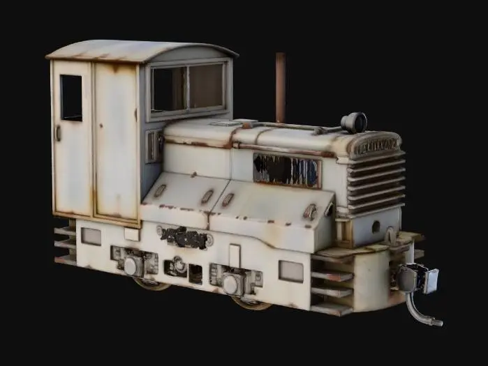 3D model for Industrial Locomotive Model