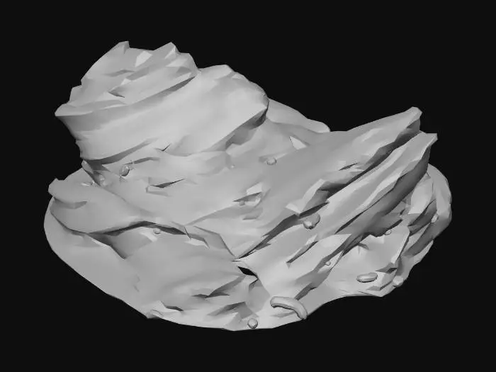 3D model for Rocky Landscape Formation