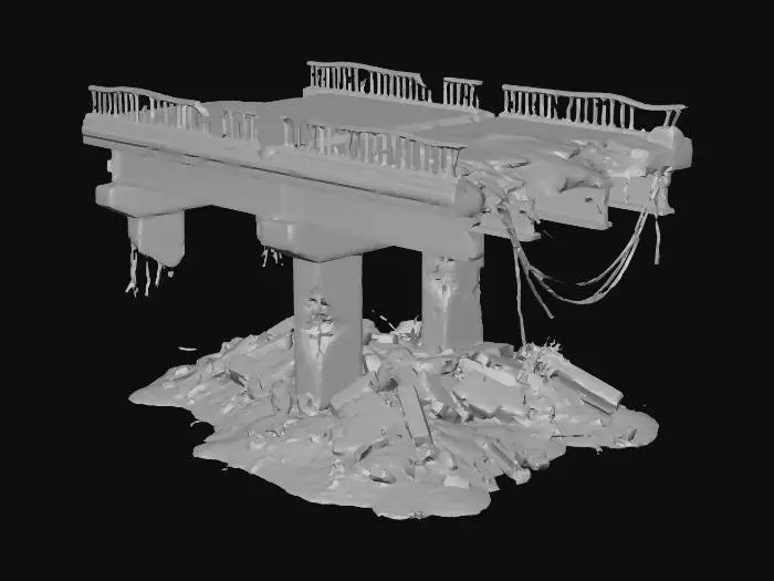 3D model for Ruined Overpass