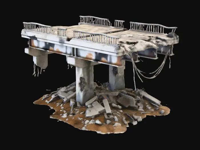 3D model for Ruined Overpass