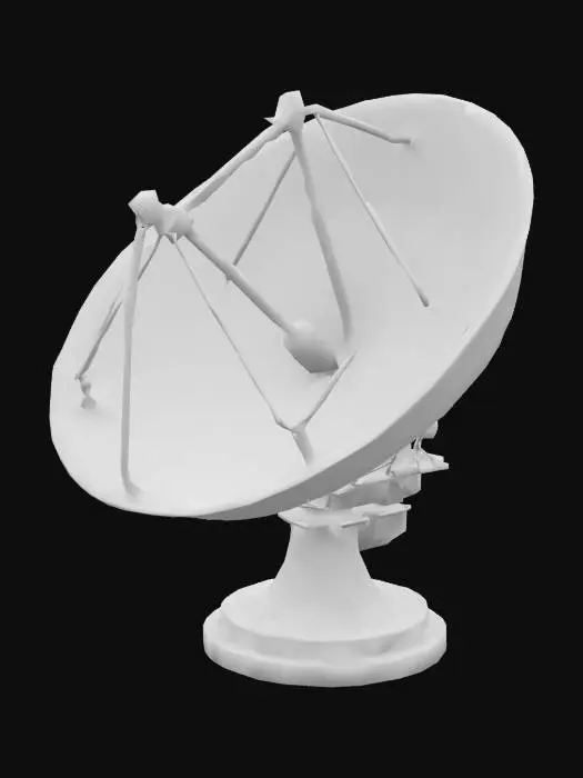 3D model for big satellite dish