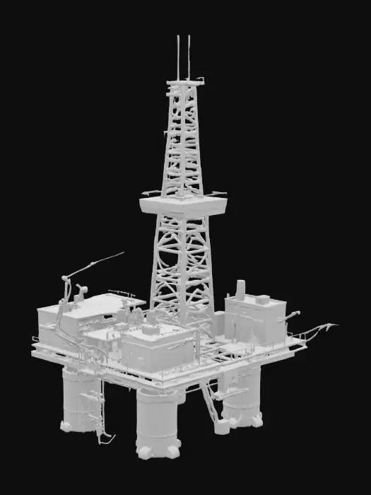 3D model for oil rig platform