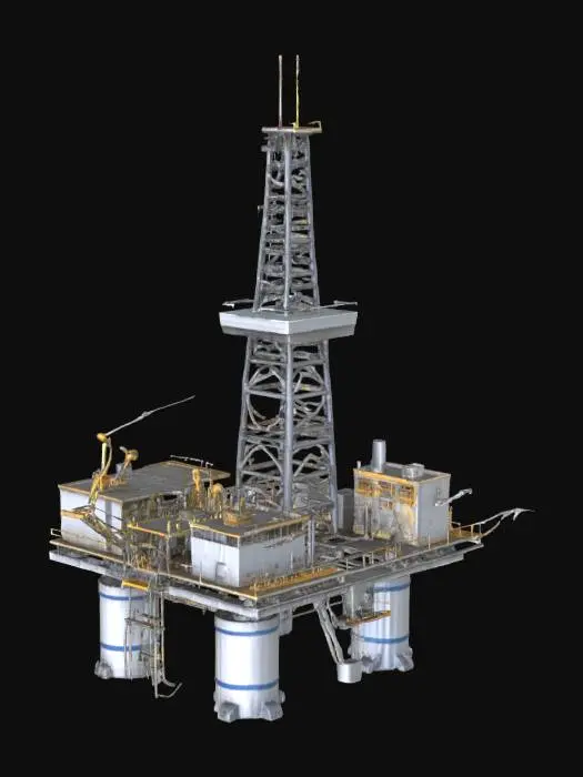 3D model for oil rig platform