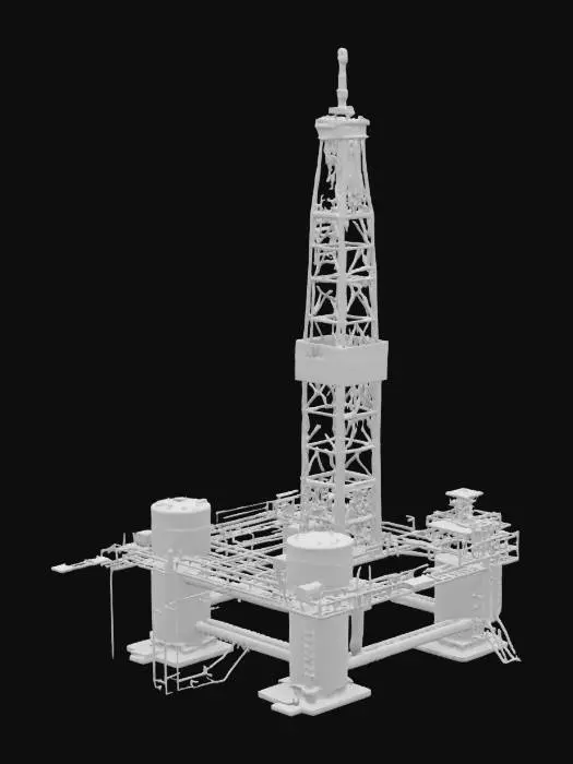 3D model for oil rig platform