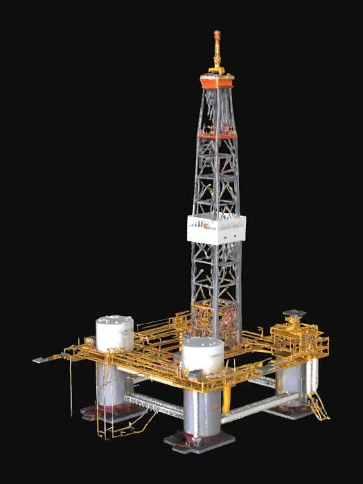 3D model for oil rig platform