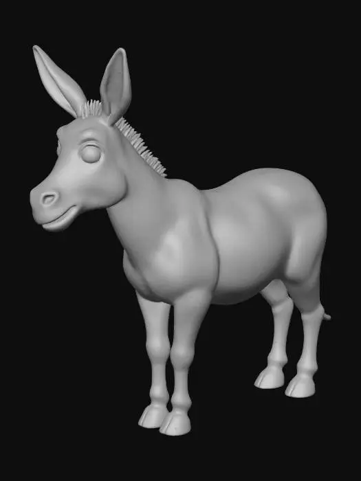3D model for realistic donkey
