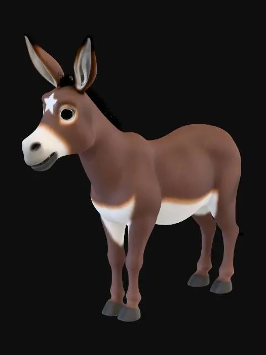 3D model for realistic donkey