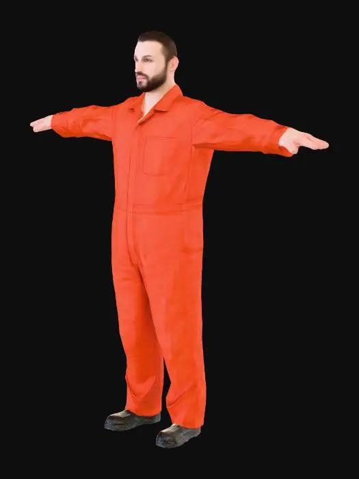 3D model for Orange Attire Display