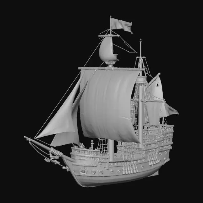 3D model for sailing ship Galleon