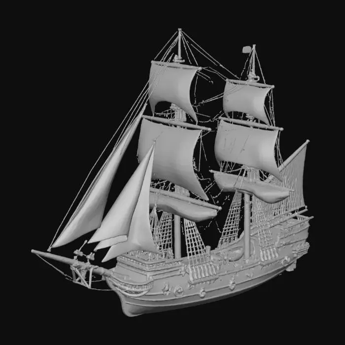 3D model for sailing ship Galleon