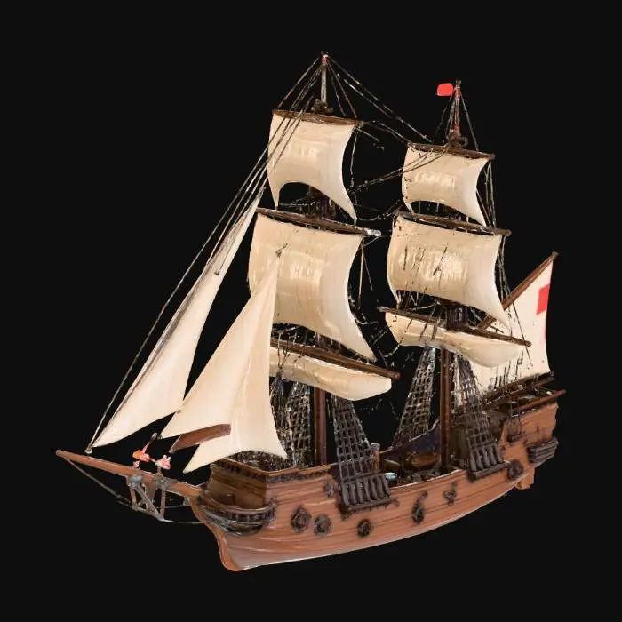 3D model for sailing ship Galleon
