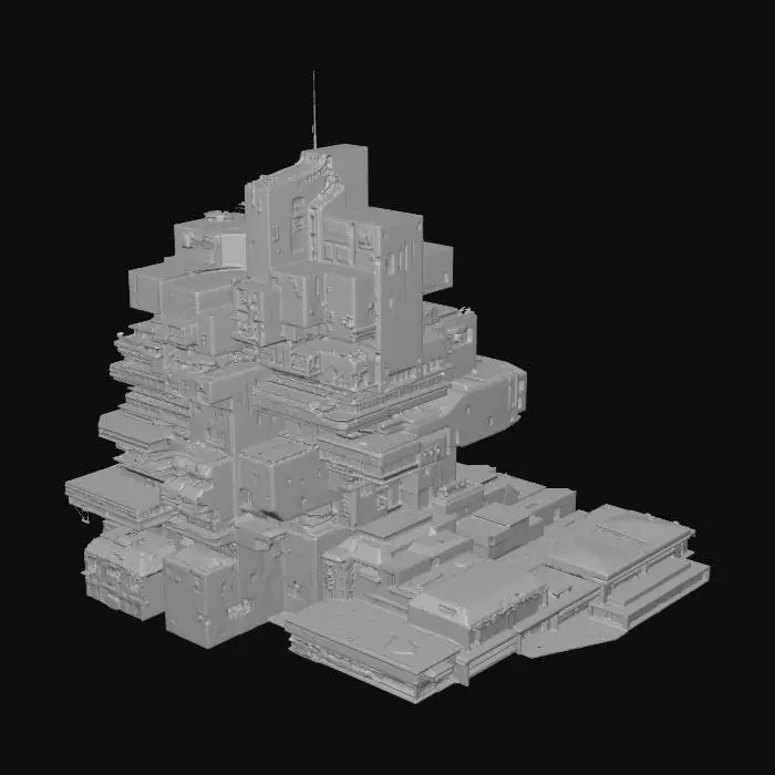 3D model for Futuristic Citadel