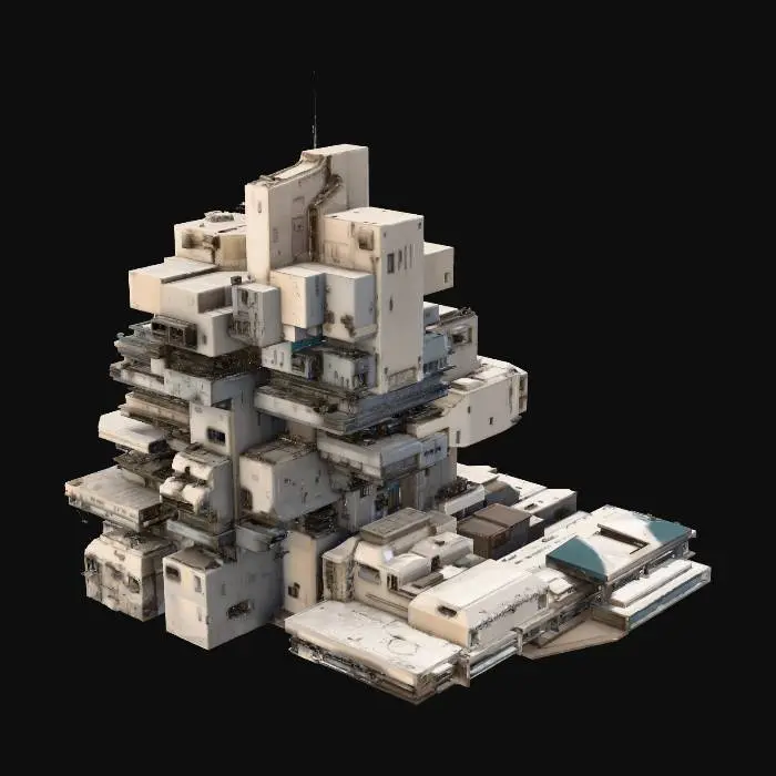 3D model for Futuristic Citadel