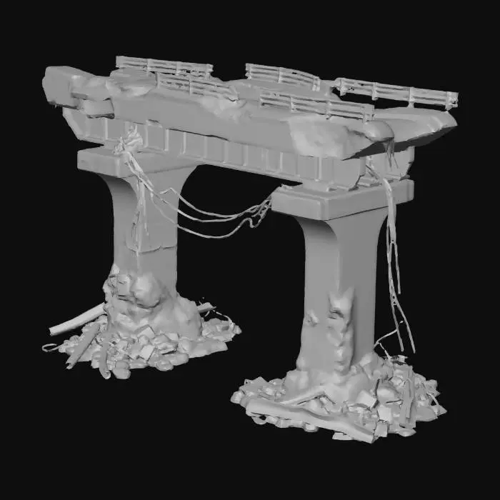 3D model for Ruined Overpass