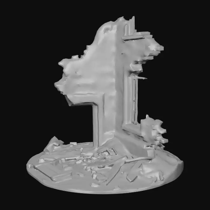 3D model for Remnant of a Brick Wall