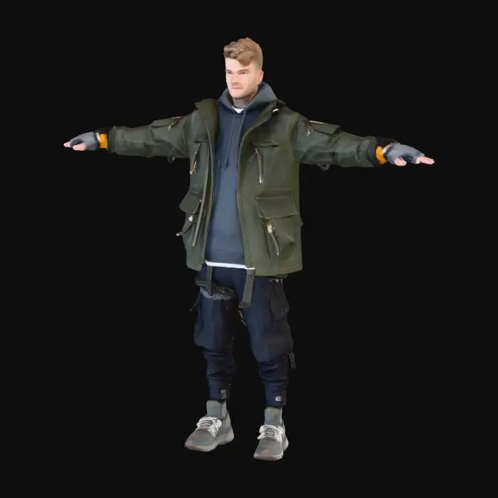 3D model for создать подобного персонажа в позе Т