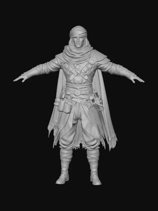 3D model for Desert Warrior