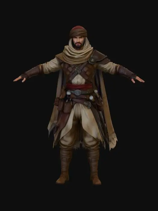 3D model for Desert Warrior