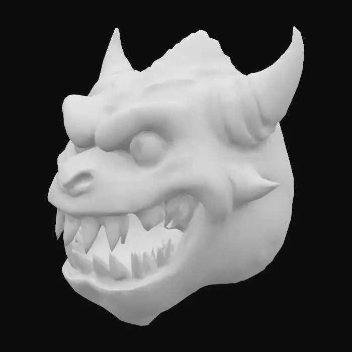 3D model for monster head lamp
