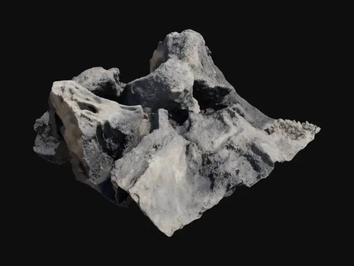 3D model for Eroded Rock Texture