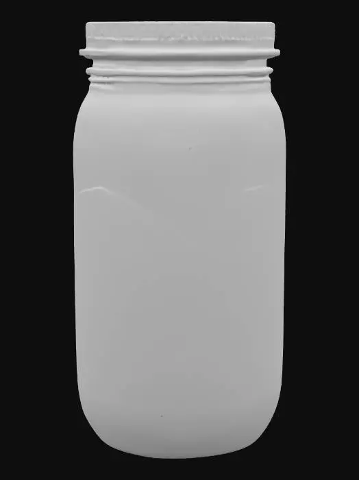 3D model for mason jar with tea and lemon slices in it