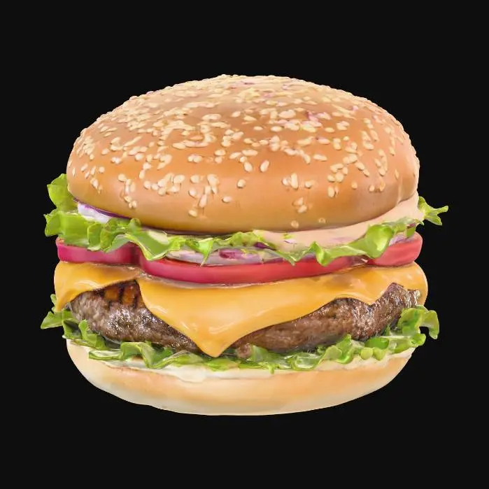 3D model for Cheesy Classic Burger