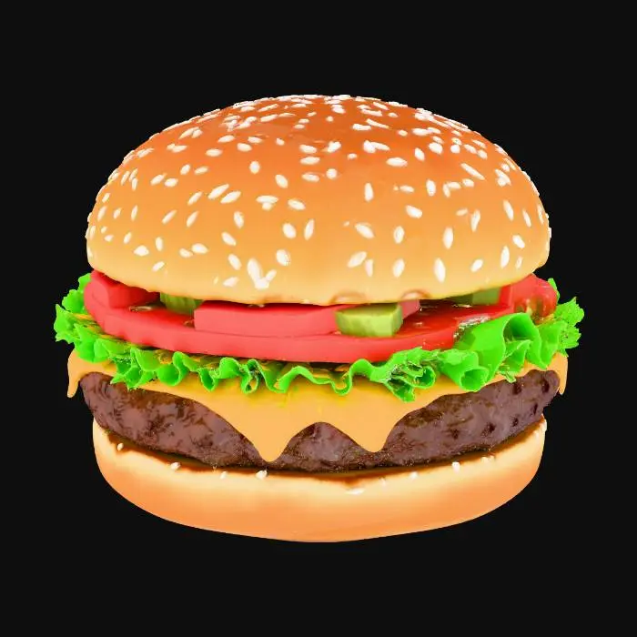 3D model for burger