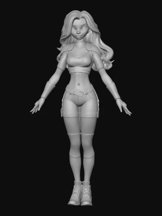 3D model for Pink Adventure Heroine