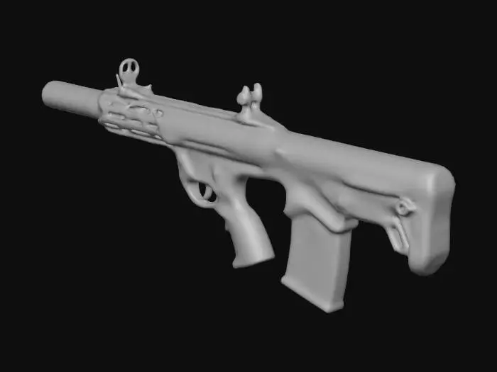 3D model for Desert Bullpup Rifle